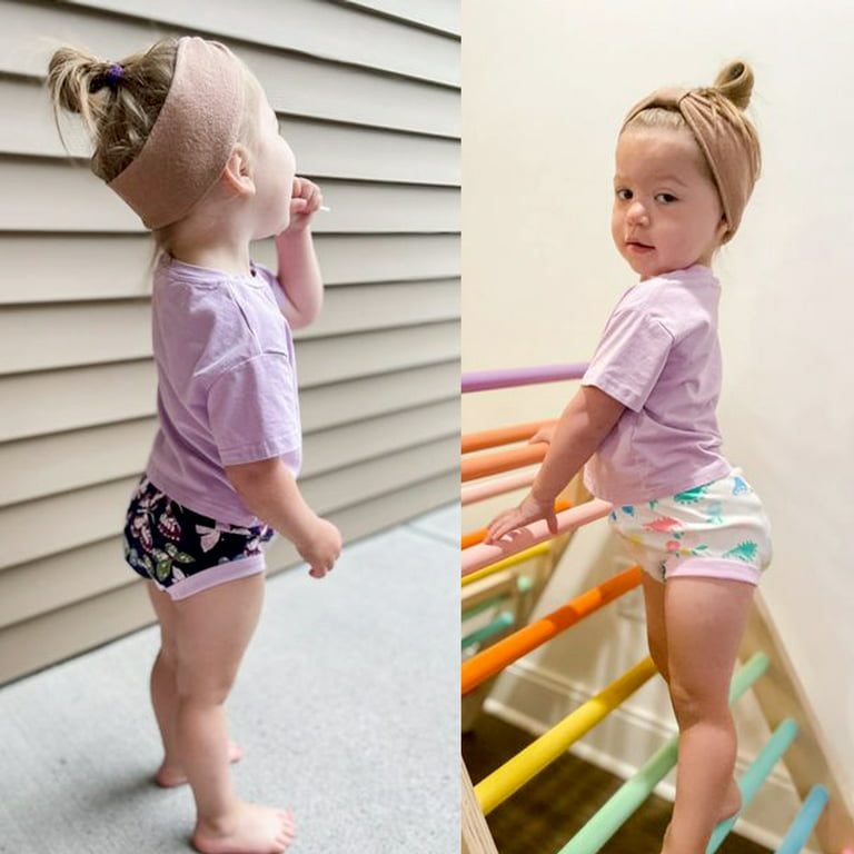 BIG ELEPHANT Baby Girls Potty Training Pants, Toddler Training Underwear 10  Packs, 12-24 Months