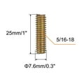 thumbnail image 2 of Uxcell 10pcs packs Fully Threaded Rods 5/16x1" for Mounting Assembly Fastening, Colorful Zinc, 2 of 5