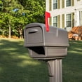 thumbnail image 4 of Gibraltar Mailboxes Gentry Large Capacity Double-Walled Plastic Mocha, All-In-One Mailbox & Post Combo Kit, GGC1M0000, 4 of 10