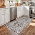 thumbnail image 3 of GLATTICE Washable Rugs 3x5 Tan Area Rugs Vintage Floral Rug for Living Room Non-Slip Kitchen Rugs Soft Printed Distressed Entry Rug Low-Pile Throw Rug Carpet for Entryway Bedroom, 3 of 9