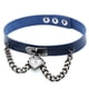 thumbnail image 1 of Minnieouse Punk PU cuero gargantilla cadena colgante corazón collares mujeres niñas gargantilla señora regalo joyería Ropa, zapatos y accesorios Miscelánea Azul profundo Minnieouse PS11278-13, 1 of 6