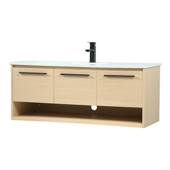 48 inch single bathroom vanity in maple