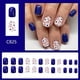 thumbnail image 4 of Press on Nail French Tip Square Nail Tips Fake Nail with Designs Artificial Acrylic Nail Full Cover Acrylic False Nail, 4 of 4