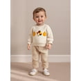 thumbnail image 5 of BemeyourBBs Thanksgiving Baby Boy Outfit Embroidery Pumpkin Sweatshirt Plaid Pants, 5 of 9