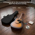 thumbnail image 2 of Fender FA Series Dreadnought Acoustic Guitar - 2-Color Sunburst w/ Gig Bag, 2 of 9