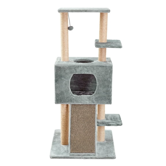 Two by Two Bloomington - Gray Scratching Post Cat Furniture - 52.5 in. Tall