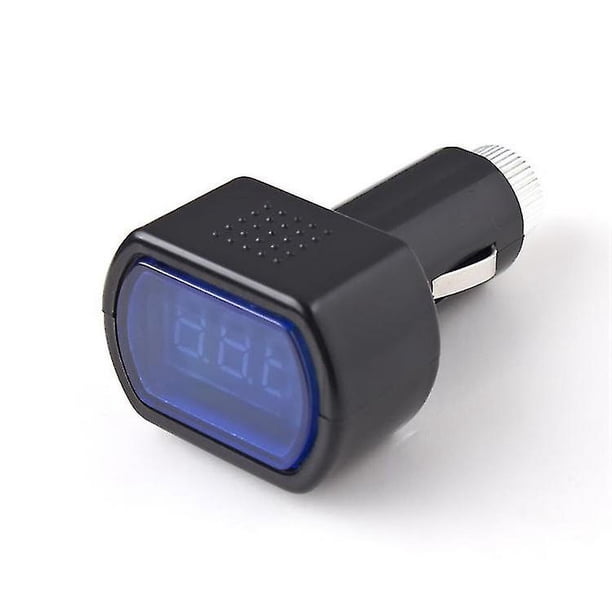 Voltímetro con pantalla digital LED de 12 V para coche, vehículo, toma de mechero, medidor de voltaje, batería, medidor de potencia eléctrica, indicador para furgoneta, camión, motocicleta