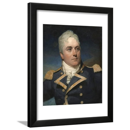 - A Portrait Miniature of Captain Alexander Skene Wearing Naval Uniform Framed Print Wall Art By Andrew Robertson