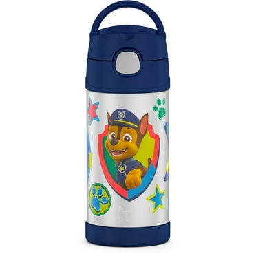 Thermos Stainless Steel Funtainer Water Bottle with Straw, Paw Patrol, 12 Fluid Ounces
