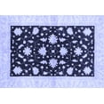 thumbnail image 1 of Ahgly Company Indoor Rectangle Oriental Blue Modern Area Rugs, 2' x 4', 1 of 4