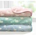 thumbnail image 3 of Effe Bebe Baby Blue Ducky Coral Fleece Stroller Blanket 30'x40', 3 of 4