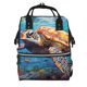 thumbnail image 1 of Disketp Colorful Underwater Sea Turtle Mochila de Pañales de Gran Capacidad con Múltiples Bolsillos, Mochila de Viaje Multifuncional para Bebé, Unisex, Moderna y Resistente, 1 of 6