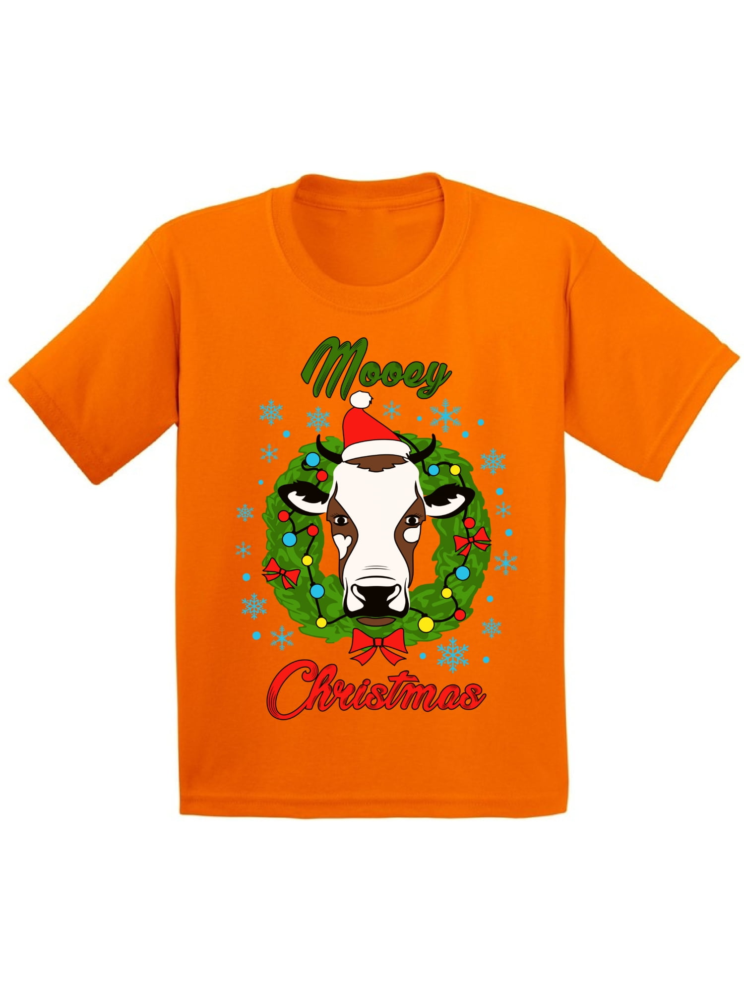 Awkward Styles Ugly Christmas T-Shirt for Boys Girls Xmas Mooey Kids T ...