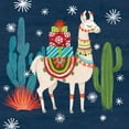 thumbnail image 2 of Urban, Mary 20x20 White Modern Wood Framed Museum Art Print Titled - Lovely Llamas II Christmas, 2 of 4