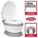 thumbnail image 3 of Baño Entrenador para Niños con Asiento Acolchado Antideslizante Diseño Realista - Gris, 3 of 6