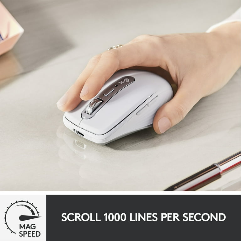 Logitech MX Anywhere 3 - Compact, Slim Wireless Bluetooth Mouse 