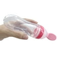 thumbnail image 3 of Silicone Squeeze Bottle Spoon Baby Feeding Cereal Rice Supplement with Dispensing Feeder Food Dispensing Spoon, Toddler Food Supplement- 90ml, 3 of 6