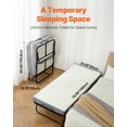thumbnail image 2 of VEVOR Rollaway Bed Folding Bed with 5 inches Foam Mattress for Adults & Guest, 2 of 9