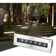 thumbnail image 1 of IP66 Waterproof Embedded Buried Lights - LED Outdoor Underground Lights, AC85-110V Linear In Ground LED Light, Long Strip LED Landscape Light, For Pathway Driveway Deck Step Fence Garden(Color:Wh, 1 of 1