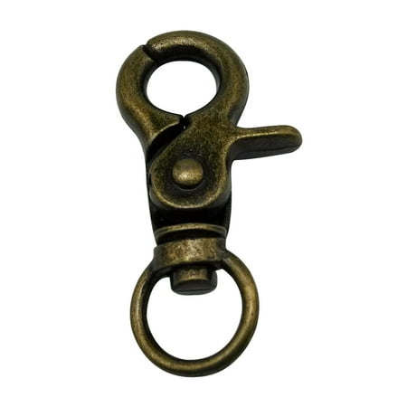 

Fenggtonqii Bronze 0.4 Inner Diameter Oval Ring Pliers Buckle Lobster Clasps Swivel Snap Hooks Pack of 50