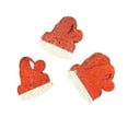 thumbnail image 1 of Christmas Styrofoam Santa Hat Cut Out Red Glitter, 4-Inch, 12 Count, 1 of 1