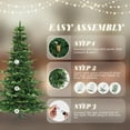 thumbnail image 5 of Zimtown 6ft Christmas Tree Artificial Christmas Tree PE Tree for Holiday Decoration w/ 9 Modes, 5 of 7