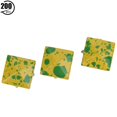 thumbnail image 1 of Remaches de metal de 10 mm para decoración de ropa y bolsos, 200 piezas de tachuelas piramidales con base amarilla y punta azul, 1 of 8