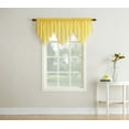thumbnail image 5 of No. 918 Jillian Crushed Voile Ascot Beaded Sheer Valance, 51"x24", Yellow, 5 of 6