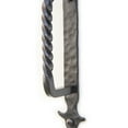 thumbnail image 3 of Artesano Iron Works | Home Decor Hammered & Twisted Wrought Iron Door Handle of 8"L Black, 3 of 4