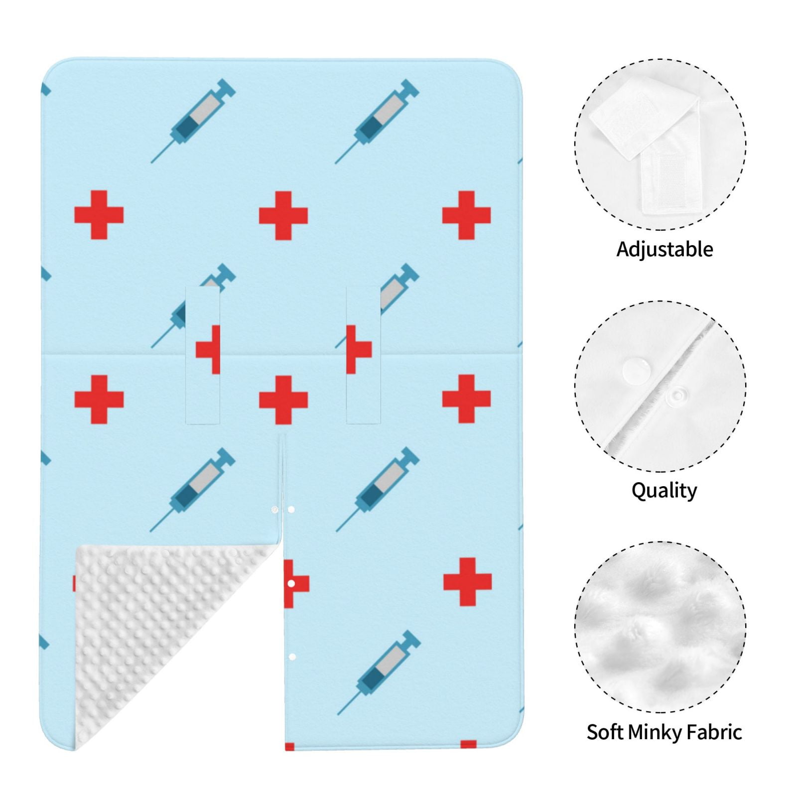 Car Seat Cover Baby - Syringe And Red Cross Breathable Infant Car Seat Cover for Baby Carseat, Lightweight Comfort Baby Essentials Must Haves Newborn Stuff for Girl Boy