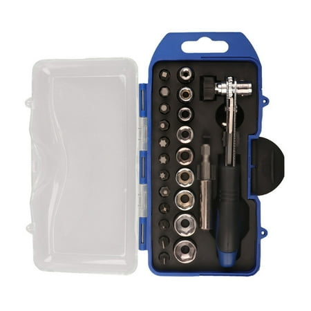 

Goodhd 23 In 1 Mini Ratchet Bits Set Repair Tool Kit Screwdriver Sockets Set Wrench Set