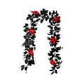 thumbnail image 2 of YTCAMLO Décorations d'Halloween Intérieur Extérieur en Liquidation, Décoration d'Halloween Arrangement de Fête Sombre Rose Noire Noël Rétro Rose Tournesol Simulation Rotin, Décorations d'Automne pour la Maison, 2 of 5
