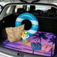 thumbnail image 2 of Yuyamidu Purple Sunset Palm Tree Car Trunk Mat 29" x 39" All Weather Non-Slip Rear Cargo Liner Machine Washable Fit for SUV Sedan Truck Vehicle Interior Decoration, 2 of 7