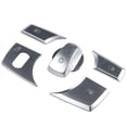 thumbnail image 3 of Bgsha 5pcs Silver Car Headlight Switch Button Cover Sticker For BMW E70 X6 E71, 3 of 10