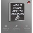 thumbnail image 2 of Buy The Sneakers Canvas Wall Art by Notoriart, White Floater Frame, 25" x 31", 2 of 7