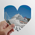 thumbnail image 1 of Crucero de lujo gigante Calcomanías cardíacas,calcomanías para equipaje, 1 of 3