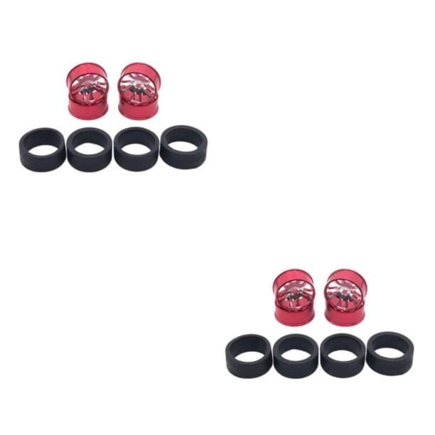 Neumáticos de deriva Vogacara 4 piezas RC Rojo