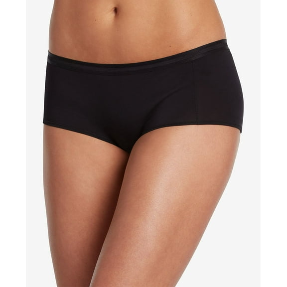 Jockey Supima Cotton Allure Boyshort 1625, Size XL, Black