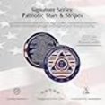 thumbnail image 4 of Stars and Stripes Alcoholics Anonymous Chip with 7th Step Prayer on Back Coin Capsule Included (Available in 1-50 Years), 4 of 4