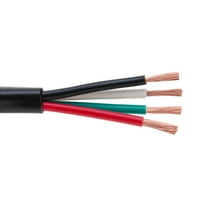 500ft outdoor uv protection rated professional speaker audio cable 16awg direct burial 16/4 bulk spool (500ft, 16/4)