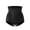 Black, variant on HVOBTTY Women's Cotton High Waist Briefs Solid Color Underwear High Stretch Relaxed Breathable Panties