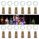thumbnail image 1 of 12 Piezas Cadena de Luces LED para Botellas 2 m 20 LED Luz para Botellas, Luz de Tapa LED Decoración de Alambre Plateado Flexible Impermeable para Fiestas, Bodas (Colorido, Botella no incluida), 1 of 5