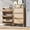 Natural, variant on Rattan Shoe Cabinet with 3 Flip Drawers, 24 Pairs Shoe Storage Cabinet for Entryway Freestanding Hidden Shoe Rack with Drawers Slim Shoe Organizer for Hallway, Living Room, Natural