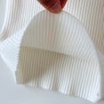thumbnail image 5 of WAVSUF Kids Girls Knitted Sweater, Long Sleeve Soft Comfort Ruffle Mock Neck Winter Base Casual Undershirts White 7-8, 5 of 7