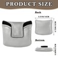 thumbnail image 2 of Haosy Gray Golf Mallet Putter Cover Strong Magnetic Leather Golf Club Headcover Closure, 2 of 7