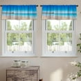thumbnail image 2 of LALILO Kitchen Curtain Valance Beach Florida Beach Florida Usa Rod Pocket Window Curtain 52"x 18" Set of 2, 2 of 5