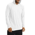 thumbnail image 5 of Hoodies for Men Solid Color Sweatshirt Long Sleeve Pullover Tops with Thumb Hole Sweatshirt Blouse Sun Protection Hoodie Lightweight Hooded Blouses Sport Activewear, 5 of 6