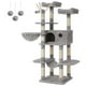 thumbnail image 1 of Feandrea Árbol para Gatos, Torre Grande para Gatos, 164 cm, con Hamaca, Condominio para Gatos, Gris Claro, 1 of 5
