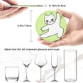 thumbnail image 6 of LNWH Coasters, Cute Fun Kitten Leather Round Coasters Set of 6 for Kitchen Dining Room Living Room Bar - Tabletop Waterproof and Anti-scald, 6 of 8