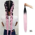 thumbnail image 2 of Peluca, coleta, trenza de boxeo de colores, gomas elásticas para niños, extensión de cabello, pieza de extensión, 2 of 3